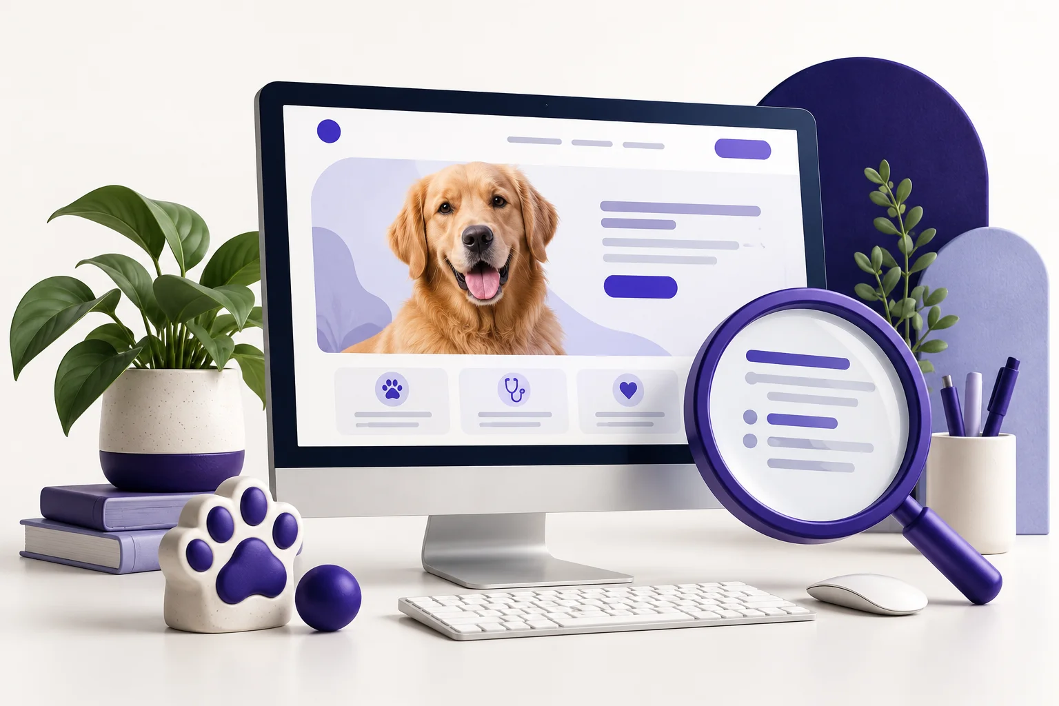 Site veterinário e busca no Google